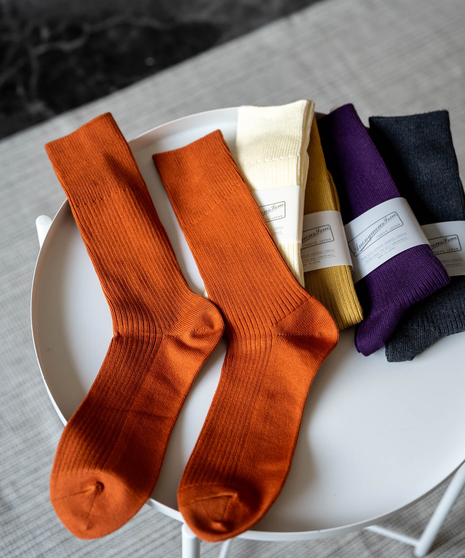 ANONYMOUSISM アノニマスイズム 日本製ブリリアントクルー丈スニーカーソックス 15391