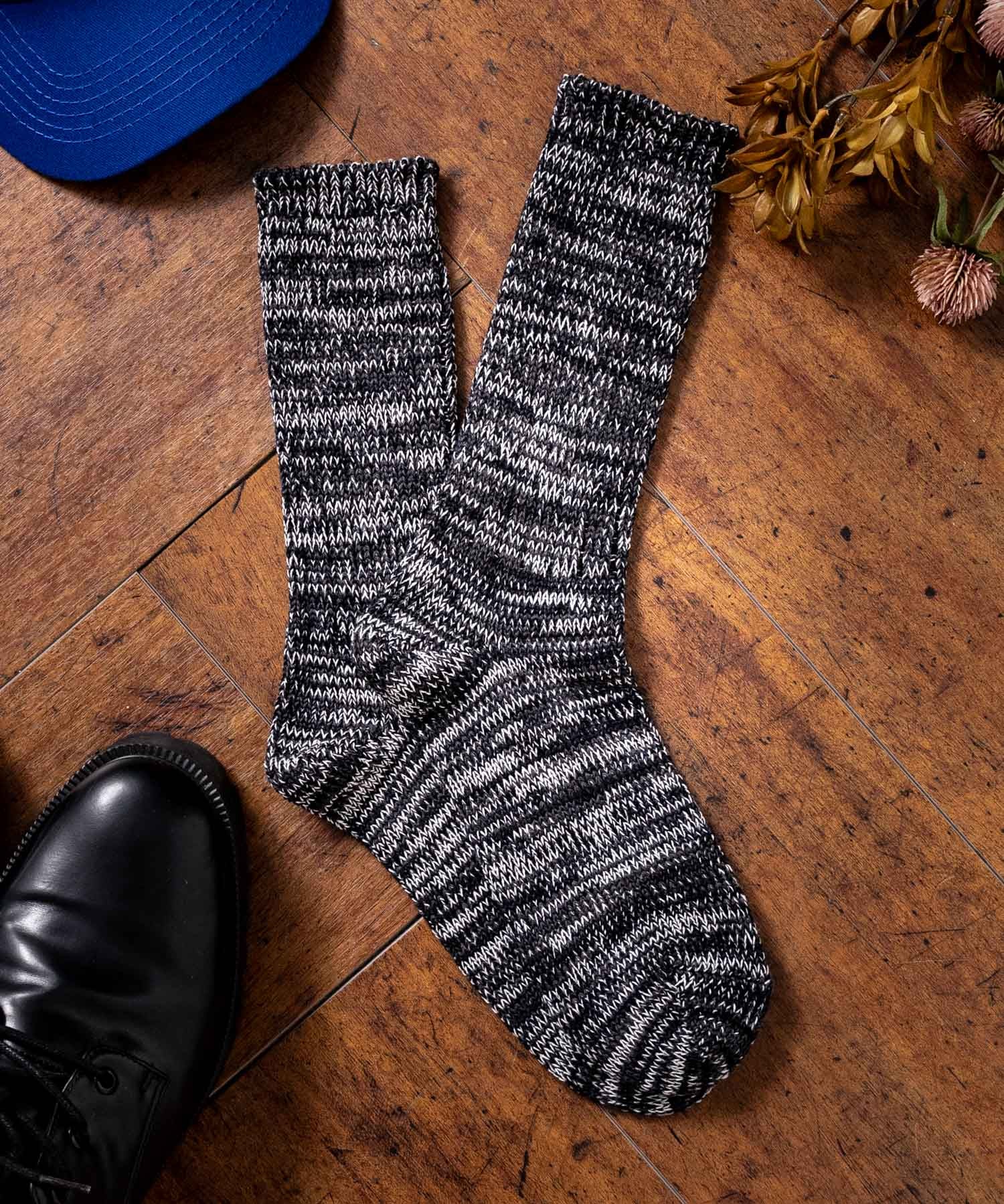 ANONYMOUSISM アノニマスイズム 日本製ミックスカラークルー丈スニーカーソックス 15392