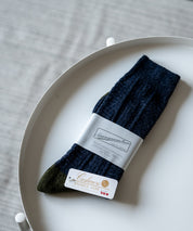 ANONYMOUSISM アノニマスイズム 日本製 国産 WOOLカシミヤリンクスコンビクルー丈スニーカーソックス 15395