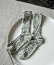 ANONYMOUSISM アノニマスイズム 日本製 国産 Homespan art yarn Crew ミックスカラークルー丈スニーカーソックス 15397