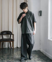 新色追加 U.S. POLO ASSN. 別注コラボ オーバーサイズワンポイントロゴ刺繍天竺半袖ポロシャツ 無地/ラインリブ 15425