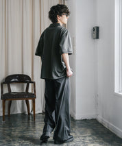 新色追加 U.S. POLO ASSN. 別注コラボ オーバーサイズワンポイントロゴ刺繍天竺半袖ポロシャツ 無地/ラインリブ 15425