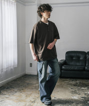 U.S. POLO ASSN. ユーエスポロアッスン 別注コラボワンポイントロゴ刺繍天竺ヘンリーネック半袖Tシャツ 15427