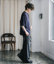 U.S. POLO ASSN. ユーエスポロアッスン 別注コラボワンポイントロゴ刺繍天竺ヘンリーネック半袖Tシャツ 15427