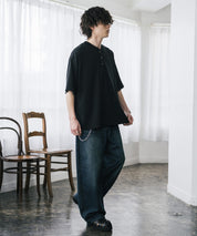 AIR TEC+ 接触冷感・遮熱・UVカット 多機能ヘンリーネック半袖Tシャツ 15428