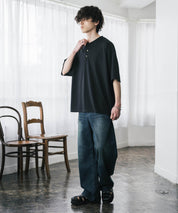 AIR TEC+ 接触冷感・遮熱・UVカット 多機能ヘンリーネック半袖Tシャツ 15428