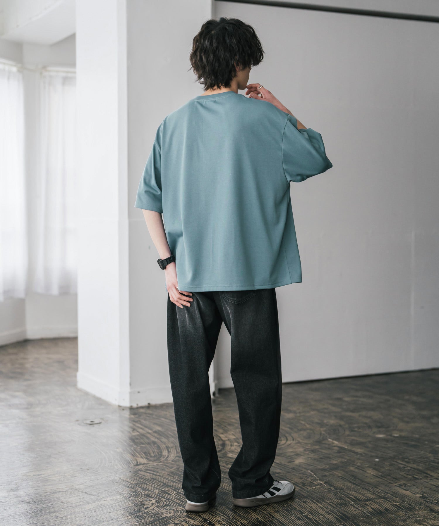 AIR TEC+ 接触冷感・遮熱・UVカット 多機能ヘンリーネック半袖Tシャツ 15428