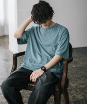 AIR TEC+ 接触冷感・遮熱・UVカット 多機能ヘンリーネック半袖Tシャツ 15428