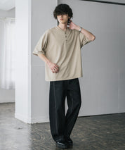 AIR TEC+ 接触冷感・遮熱・UVカット 多機能ヘンリーネック半袖Tシャツ 15428