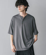 AIR TEC+ 接触冷感・遮熱・UVカット 多機能ヘンリーネック半袖Tシャツ 15428