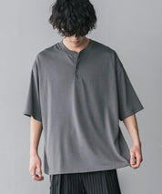 AIR TEC+ 接触冷感・遮熱・UVカット 多機能ヘンリーネック半袖Tシャツ 15428