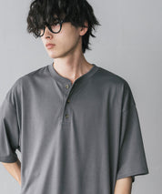 AIR TEC+ 接触冷感・遮熱・UVカット 多機能ヘンリーネック半袖Tシャツ 15428