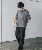 AIR TEC+ 接触冷感・遮熱・UVカット 多機能ヘンリーネック半袖Tシャツ 15428