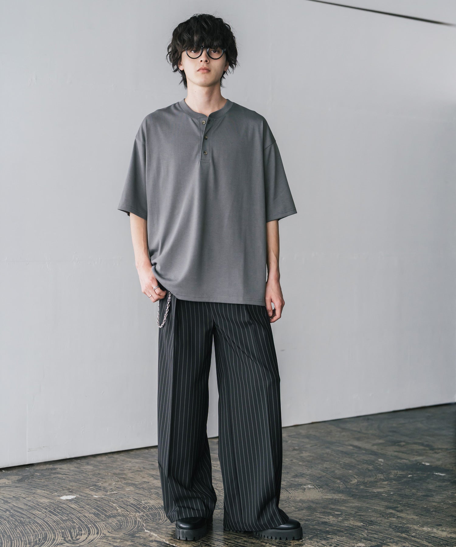 AIR TEC+ 接触冷感・遮熱・UVカット 多機能ヘンリーネック半袖Tシャツ 15428