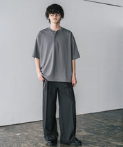 AIR TEC+ 接触冷感・遮熱・UVカット 多機能ヘンリーネック半袖Tシャツ 15428