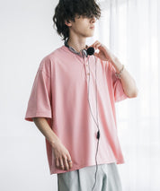 AIR TEC+ 接触冷感・遮熱・UVカット 多機能ヘンリーネック半袖Tシャツ 15428