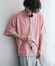 AIR TEC+ 接触冷感・遮熱・UVカット 多機能ヘンリーネック半袖Tシャツ 15428