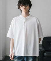 AIR TEC+ 接触冷感・遮熱・UVカット 多機能ヘンリーネック半袖Tシャツ 15428