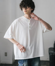 AIR TEC+ 接触冷感・遮熱・UVカット 多機能ヘンリーネック半袖Tシャツ 15428