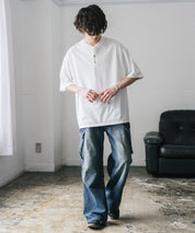 AIR TEC+ 接触冷感・遮熱・UVカット 多機能ヘンリーネック半袖Tシャツ 15428