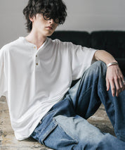 AIR TEC+ 接触冷感・遮熱・UVカット 多機能ヘンリーネック半袖Tシャツ 15428