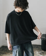 AIR TEC+ 接触冷感・遮熱・UVカット 多機能オーバーサイズショート丈半袖Tシャツ 15429