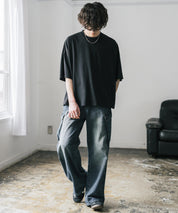 AIR TEC+ 接触冷感・遮熱・UVカット 多機能オーバーサイズショート丈半袖Tシャツ 15429