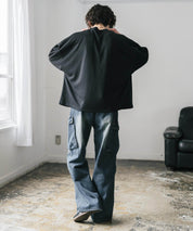 AIR TEC+ 接触冷感・遮熱・UVカット 多機能オーバーサイズショート丈半袖Tシャツ 15429