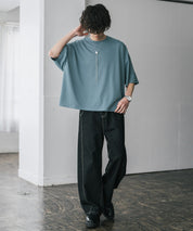 AIR TEC+ 接触冷感・遮熱・UVカット 多機能オーバーサイズショート丈半袖Tシャツ 15429