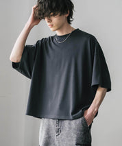 AIR TEC+ 接触冷感・遮熱・UVカット 多機能オーバーサイズショート丈半袖Tシャツ 15429