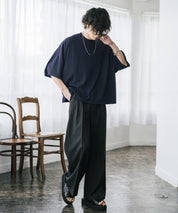 AIR TEC+ 接触冷感・遮熱・UVカット 多機能オーバーサイズショート丈半袖Tシャツ 15429