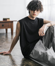 AIR TEC+ 接触冷感・遮熱・UVカットノースリーブTシャツ 15430