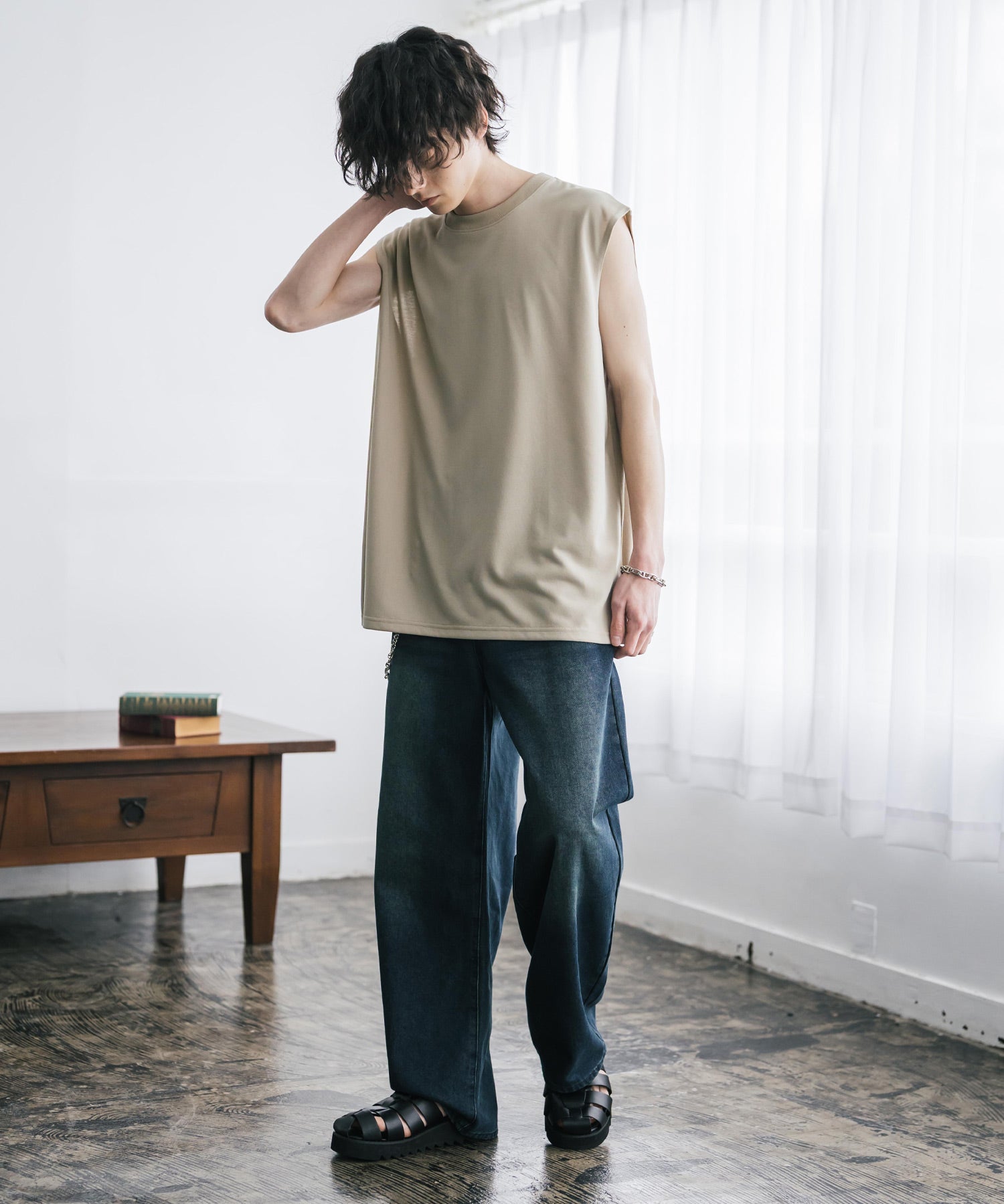 AIR TEC+ 接触冷感・遮熱・UVカットノースリーブTシャツ 15430