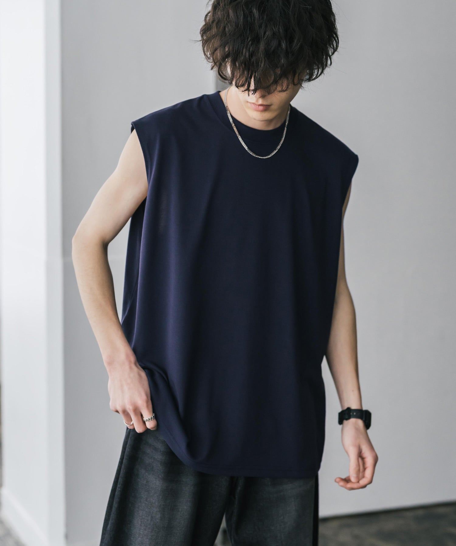 AIR TEC+ 接触冷感・遮熱・UVカットノースリーブTシャツ 15430