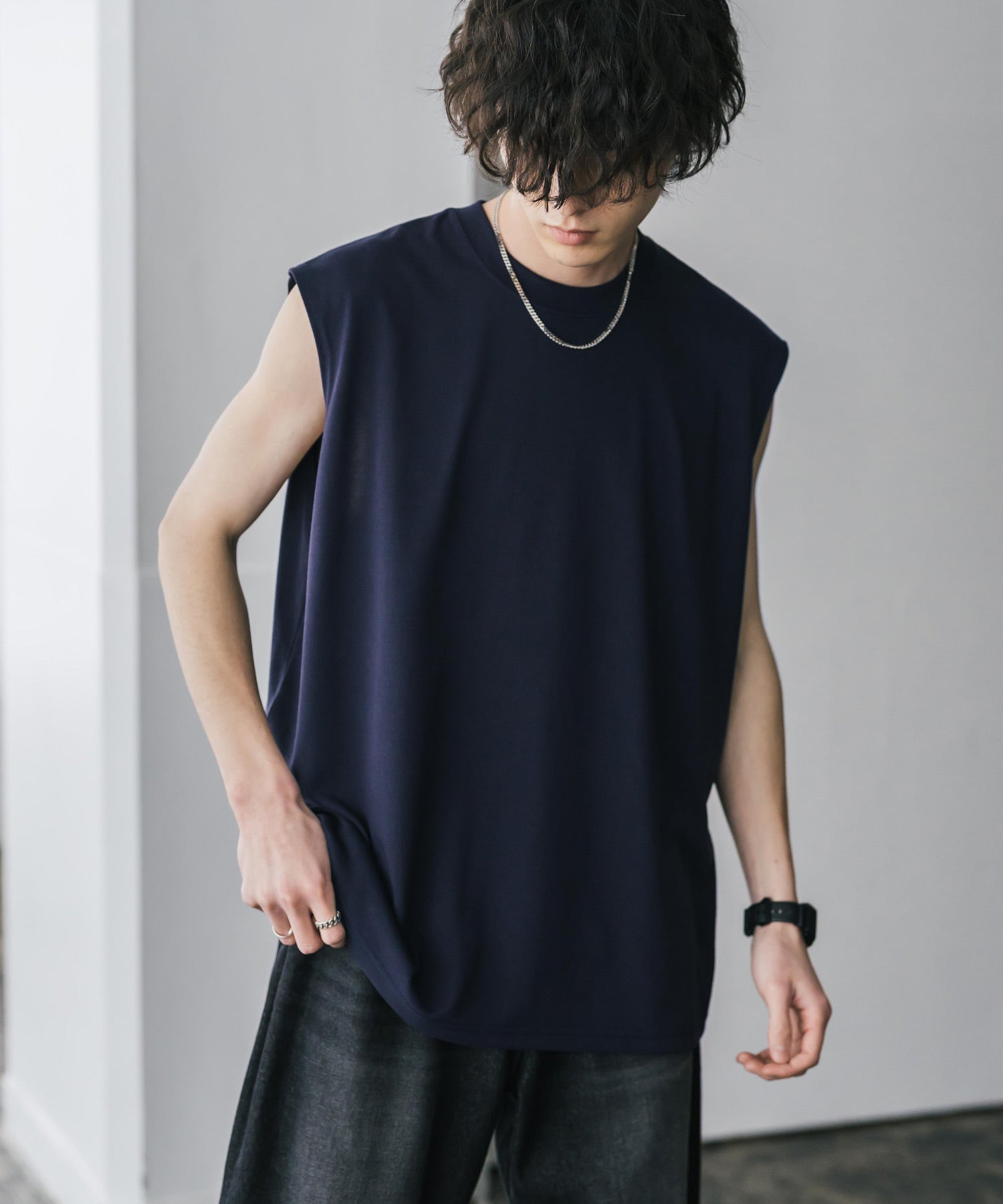 AIR TEC+ 接触冷感・遮熱・UVカットノースリーブTシャツ 15430