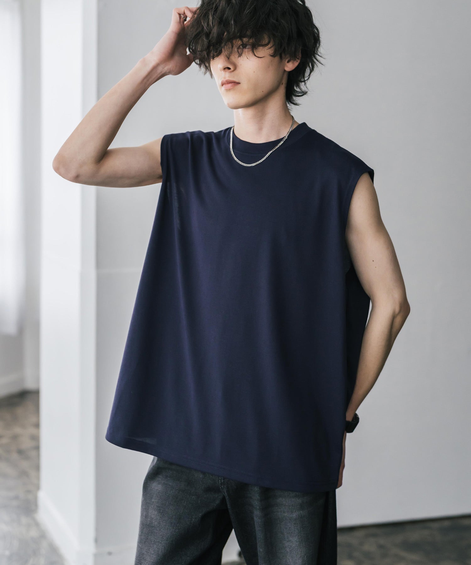 AIR TEC+ 接触冷感・遮熱・UVカットノースリーブTシャツ 15430