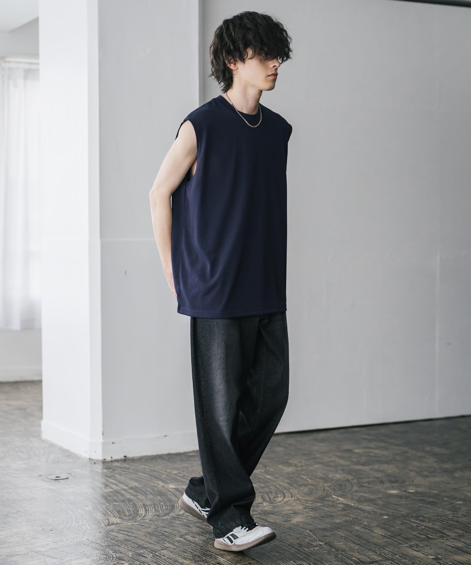 AIR TEC+ 接触冷感・遮熱・UVカットノースリーブTシャツ 15430