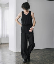 AIR TEC+ 接触冷感・遮熱・UVカットリブタンクトップ 15431