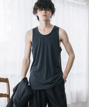 AIR TEC+ 接触冷感・遮熱・UVカットリブタンクトップ 15431