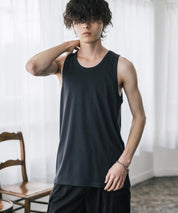 AIR TEC+ 接触冷感・遮熱・UVカットリブタンクトップ 15431