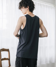 AIR TEC+ 接触冷感・遮熱・UVカットリブタンクトップ 15431