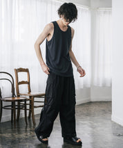 AIR TEC+ 接触冷感・遮熱・UVカットリブタンクトップ 15431