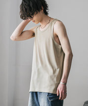 AIR TEC+ 接触冷感・遮熱・UVカットリブタンクトップ 15431