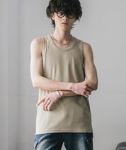 AIR TEC+ 接触冷感・遮熱・UVカットリブタンクトップ 15431