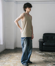 AIR TEC+ 接触冷感・遮熱・UVカットリブタンクトップ 15431