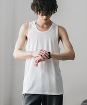 AIR TEC+ 接触冷感・遮熱・UVカットリブタンクトップ 15431