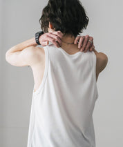 AIR TEC+ 接触冷感・遮熱・UVカットリブタンクトップ 15431