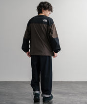 日本未展開モデル THE NORTH FACE ザ・ノースフェイス WHITE LABEL ホワイトレーベル TNF ALBANY EX CREWNECK ワンポイントロゴ刺繍バイカラー長袖カットソー 15432