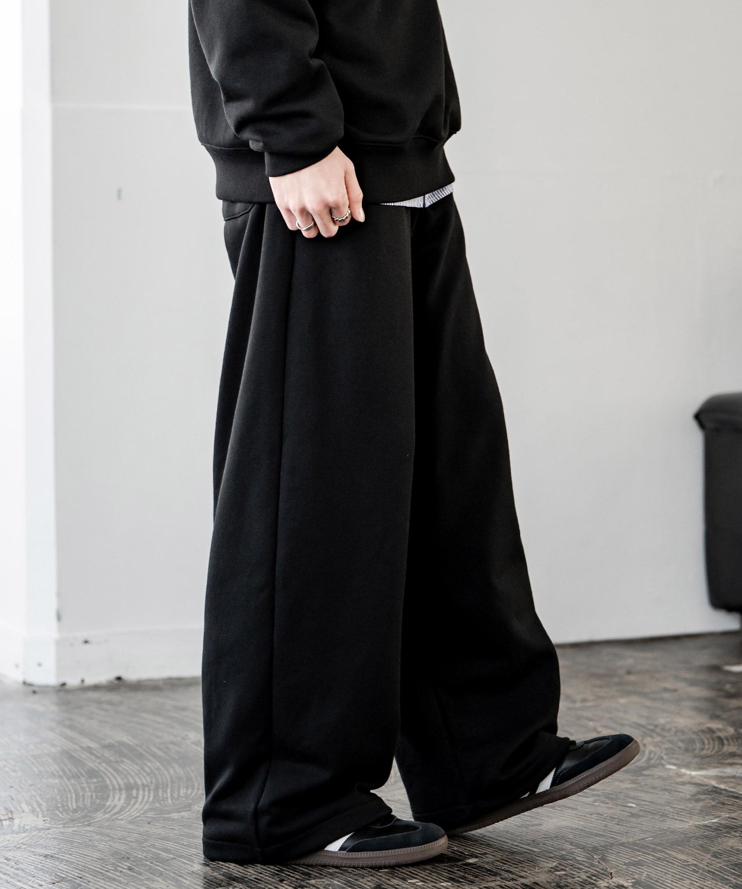 裏毛ワイドイージースウェットパンツ 15437 【セットアップ可能】