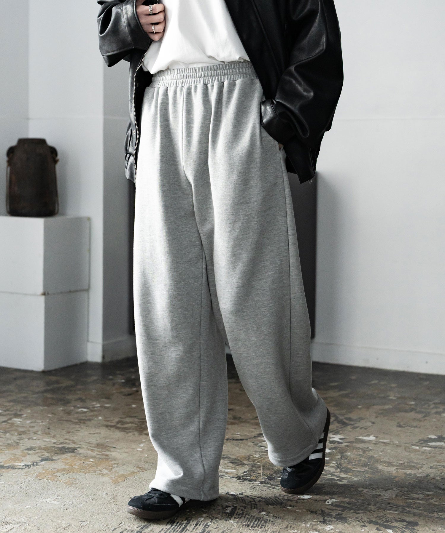 裏毛ワイドイージースウェットパンツ 15437 【セットアップ可能】